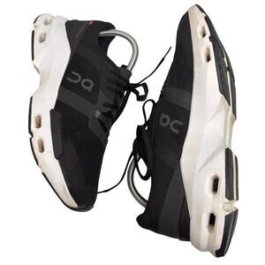 On Cloudpulse Black White Women’s 8.5 Wide Toe Box Running Activewear Comfort EC